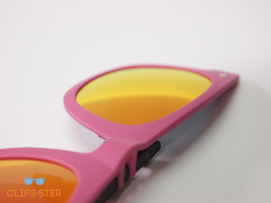 คลิปออนกันแดด Clipsster รุ่น Wayster กรอบชมพูเลนส์แดงปรอท