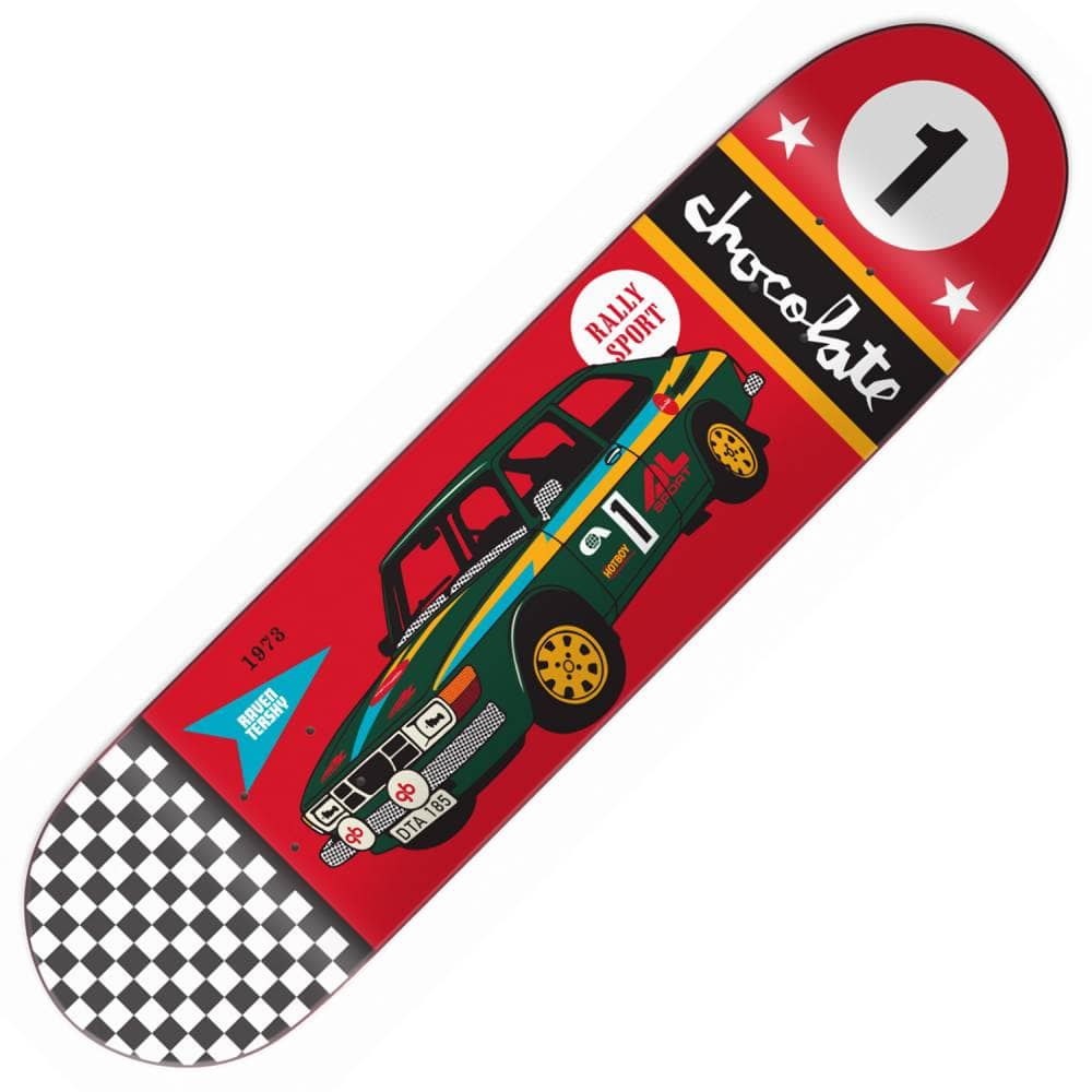 Chocolate Tershy Rally Cars Skateboard Deck 8.25''