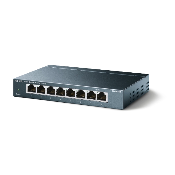 TP-LINK TL-SG108 8-Port 10/100/1000Mbps Desktop Switch รับประกันศูนย์ไทย