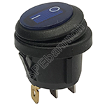 KCD1-106-CC-101N สวิทช์กันน้ำ KCD1 กลม (Waterproof Switch)สีน้ำเงิน/BLU12V∼24V