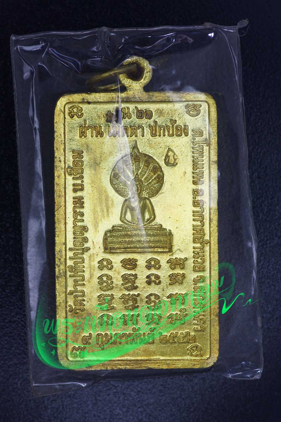 เหรียญยืน รุ่น 21 หลวงปู่ผ่าน ปัญญาปทีโป วัดป่าปทีปปุญญาราม ปี 2552