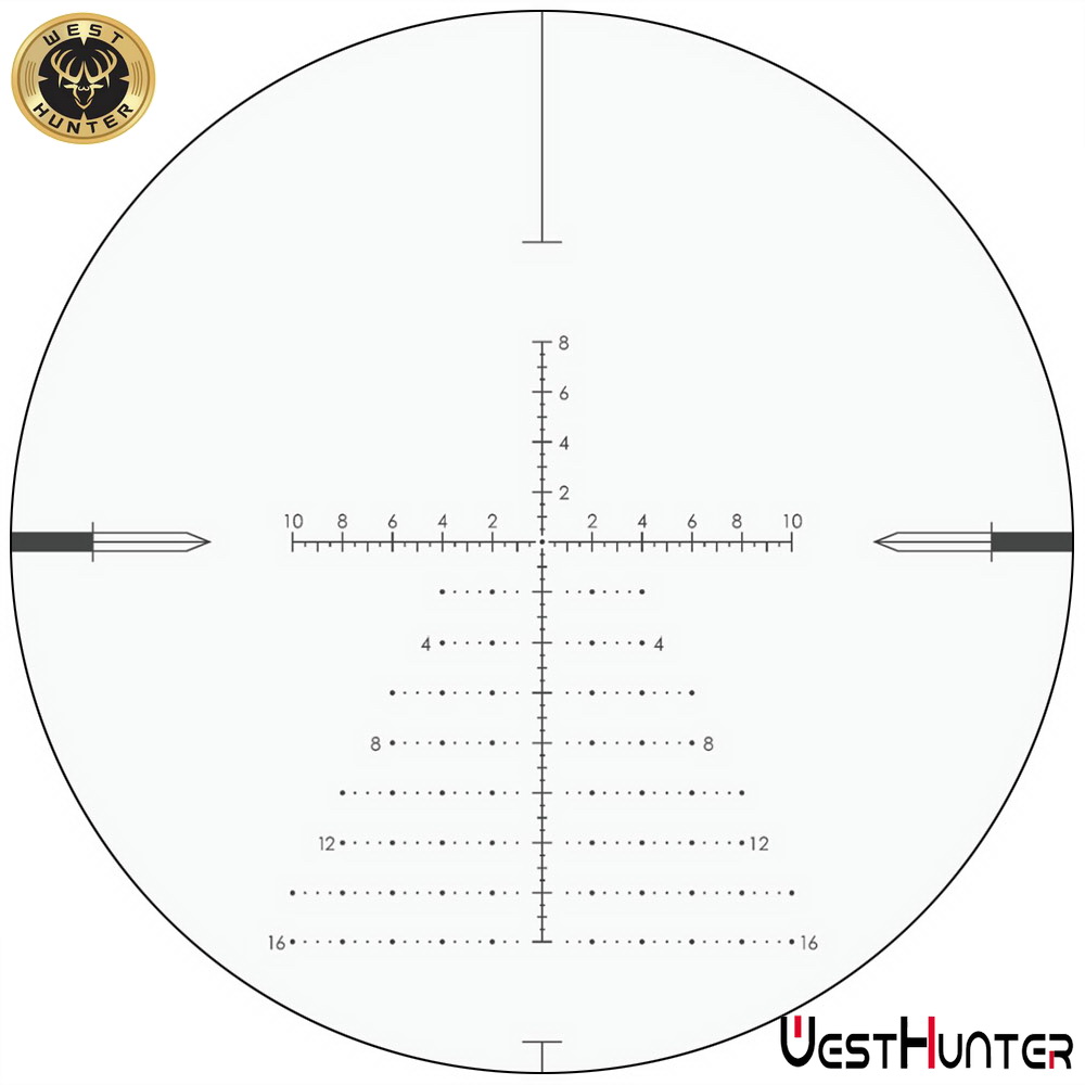 กล้องติดปืน WEST HUNTER HD 4-16X44 FFP scope เส้นเล็งขยายตามซูม สินค้าแท้ รับประกัน 1 ปี