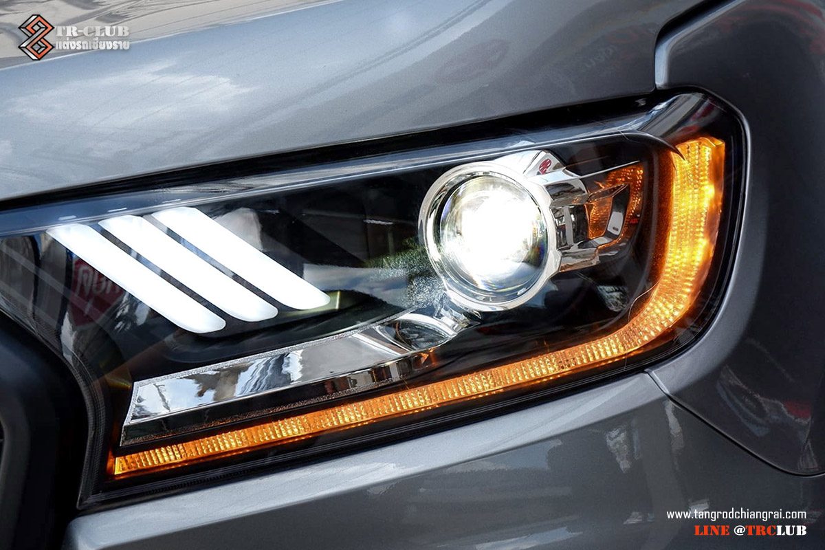 ไฟหน้า BI-LED โปรเจคเตอร์ Mustang Ford Ranger/Everest/Raptor 2015-2021