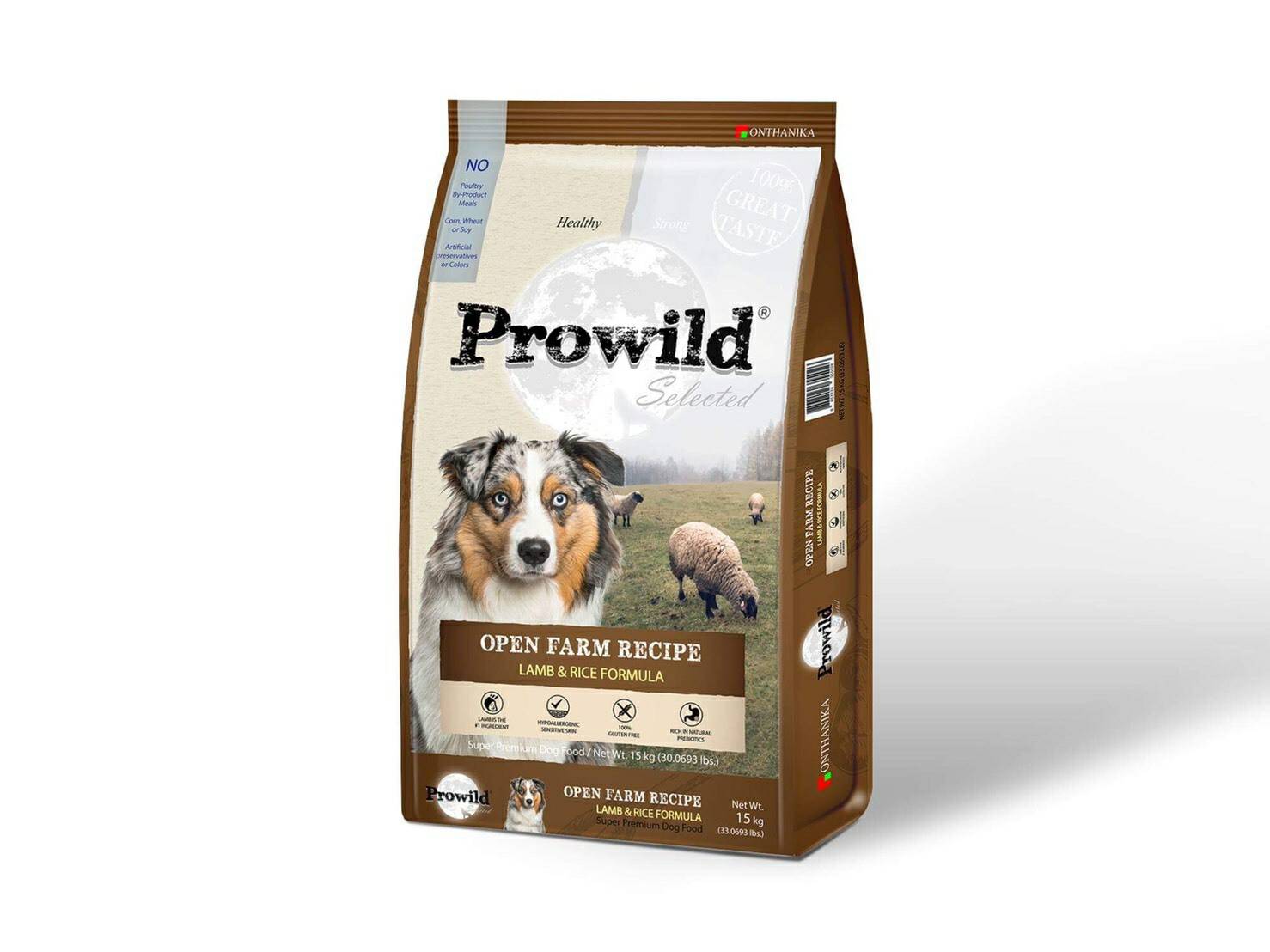 Prowild อาหารสุนัข เกรดพรีเมี่ยม รสแกะ 3kg. (รวมส่ง)