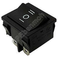 [ 3ชิ้น ] สวิทช์กระดก KCD5-A-203 BLK
