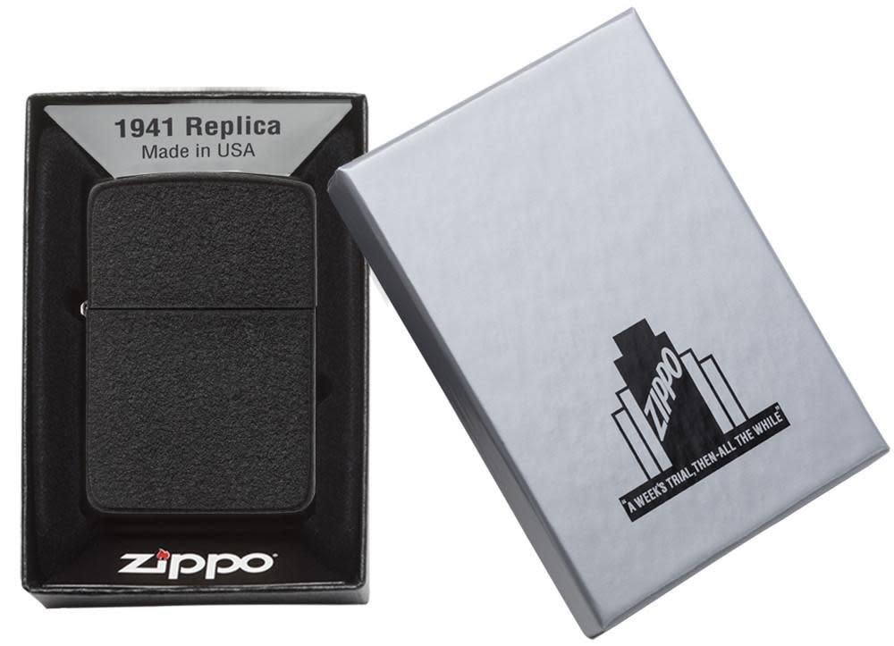 Zippo 28582 Black Crackle 1941 Replica