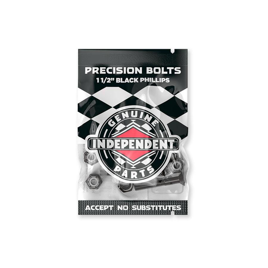 Genuine Parts น็อตยาว1.5" Phillips Hardware Black Pk/8 Independent For Surfskate&longboard