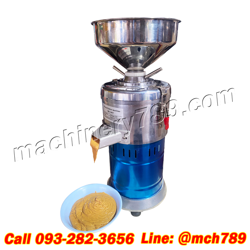 เครื่องทำเนยถั่ว รุ่น HR-100Y กำลังผลิต 15 กก./ชม. เครื่องบดเนยถั่ว เครื่องบดเนยถั่วลิสง เครื่องปั่นเนยถั่ว โถปั่นเนยถั่ว เครื่องบดอเนกประสงค์ เครื่องทำซอส เครื่องทำเนยงา เครื่องบดละเอียด เครื่องปั่นละเอียด เครื่องบดเนยถั่วขนาดเล็ก