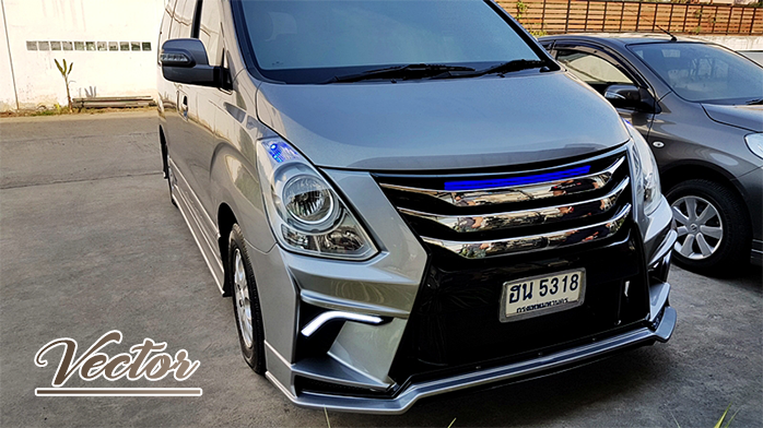 [ รุ่น VECTOR ] ชุดแต่งสวยรอบคันแบบ VIP รถฮุนได HYUNDAI H1 Starex