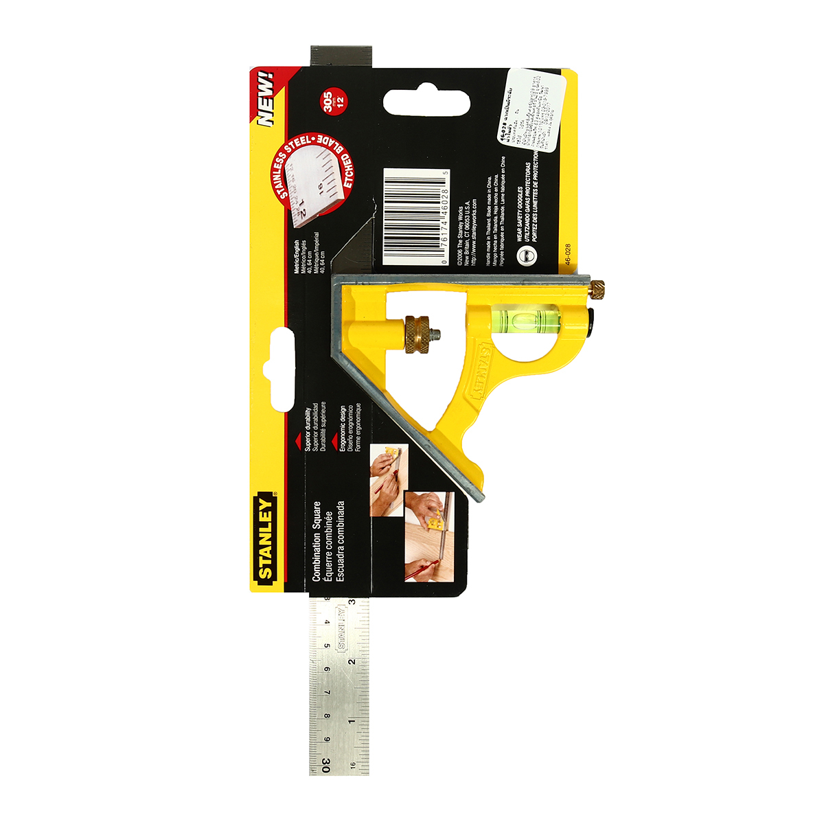 STANLEY 46-028 ฉากแบบผสม+ลูกน้ำ 12นิ่ว (METRIC )