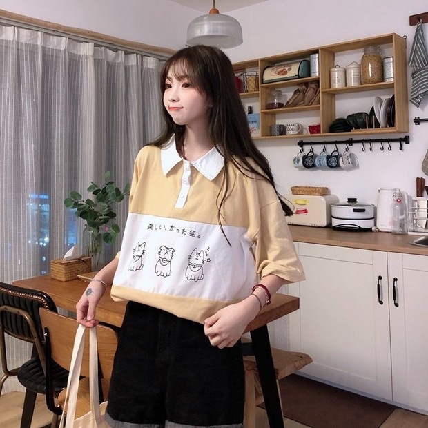 Two-Tone Jumper เสื้อยืดแขนสั้นทูโทน