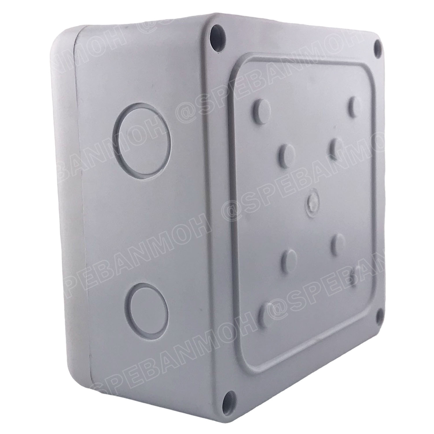 [ 1ชิ้น ] BOX-6X6 SUN กล่องพักสายไฟ กันน้ำ สีขาว White Junction Box WaterProof 6นิ้ว 6x6inch กล่องกันน้ำ บล็อคพักสายไฟ พลาสติก 145x145 mm กล่องพักสายแบบเจาะรู บล็อกกันน้ำ กล่องไฟกันน้ำ Waterproof Box กล่องเก็บสายไฟ เก็บสายไฟ เก็บสาย แบบเหลี่ยม