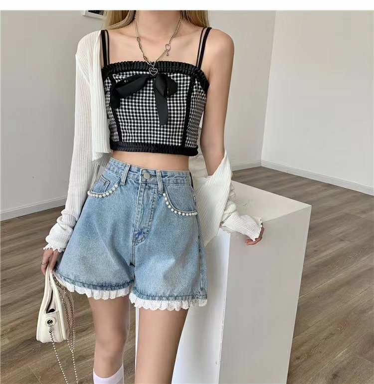 Heny jeans short กางเกงยีนส์ขาสั้นขช