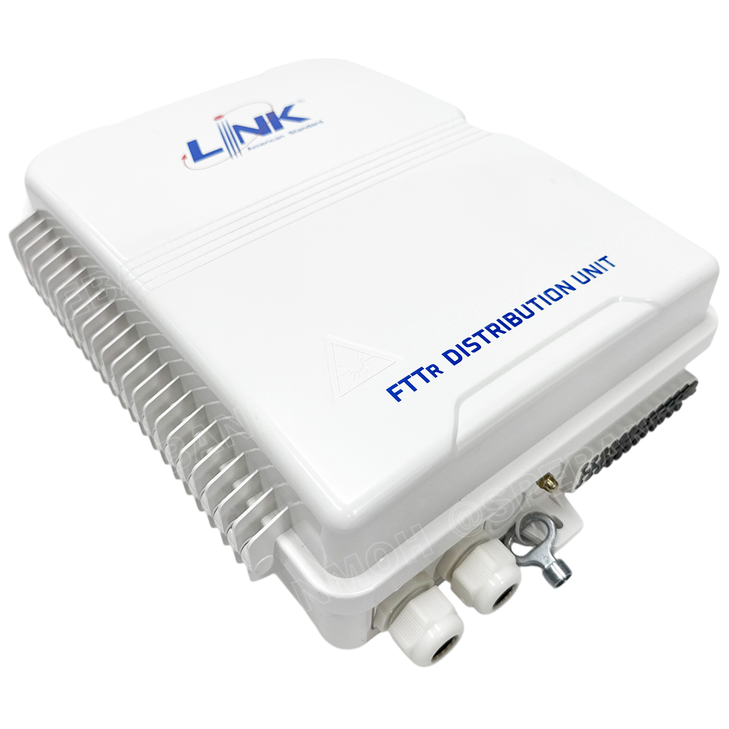 [ 1 ชิ้น ] UFH3113 FTTR DISTRIBUTION UNIT 24 SC/APC Adapter & Pigtail PON PLASTIC Indoor Outdoor Terminal Box กล่องพักสายไฟเบอร์ออฟติก 24ช่อง กล่องรวมสายและกระจายสายไฟเบอร์ FIBER TERMINAL BOX and CABINET and JUNCTION BOX