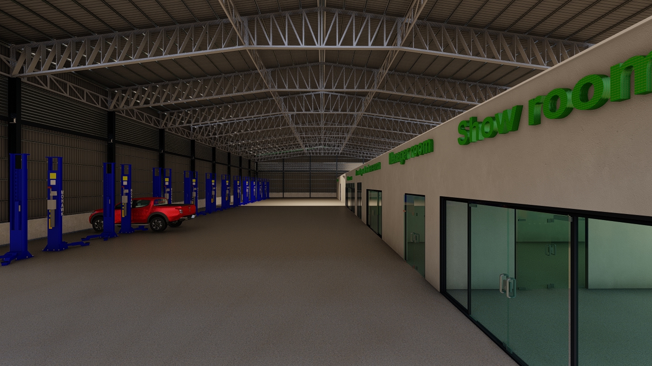 แบบศูนย์บริการรถยนต์แจกฟรี