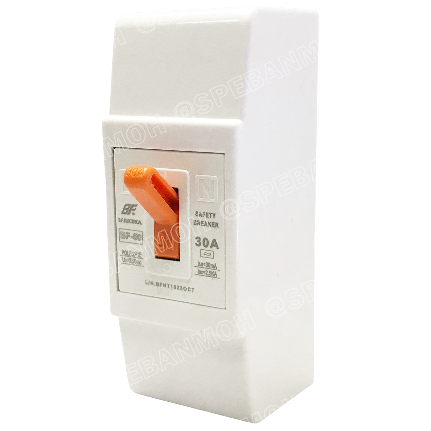 [ 1ชิ้น ] BF-50 Safety Breaker 220V 2P 15A เซฟตี้เบรกเกอร์ เซอร์กิตเบรกเกอร์ Circuit Breaker 10แอมป์ เบรกเกอร์BF เบรกเกอร์ตัดไฟ ไฟเกิน สวิทซ์ตัดไฟอัตโนมัติ ตัดต่อวงจร เบรกเกอร์ไฟ 220VAC