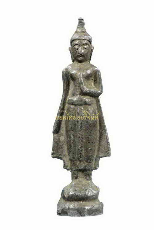 +พระยืนประธานพร กรุวัดเลียบ เนื้อชินเงิน กรุงเทพ 62081917-1