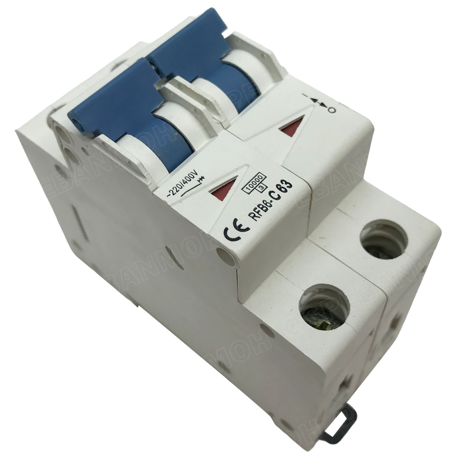[ 1แถม1 ] RFB6-2P เบรกเกอร์ 10kA Type C เมนเบรกเกอร์ เบรกเกอร์ลูกย่อย ลูกย่อย 2โพล 20A 32A 50A 63A เบรกเกอร์กันไฟเกิน BF เซอร์กิตเบรกเกอร์ RFB1-63 220VAC 1เฟส L N เบรกเกอร์ไฟบ้าน ยึดรางปิกนก เบรกเกอร์ติดรางดินเรียล 1Phase Mini Circuit Breaker MCB 2P