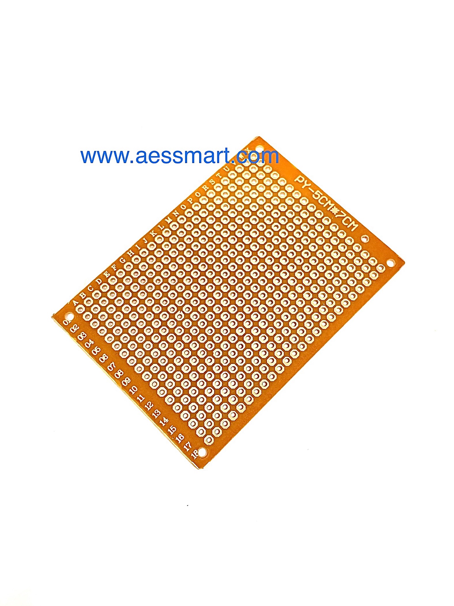 S420 : แผ่นปริ๊นอเนกประสงค์ Prototype PCB Board 5x7 cm