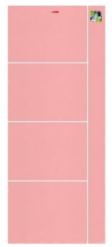 MP13 ประตู UPVC เซาะร่อง สีพิงค์โกลด์ (ผิวสัมผัส Soft Touch ลื่นมือ ไม่เก็บฝุ่น)