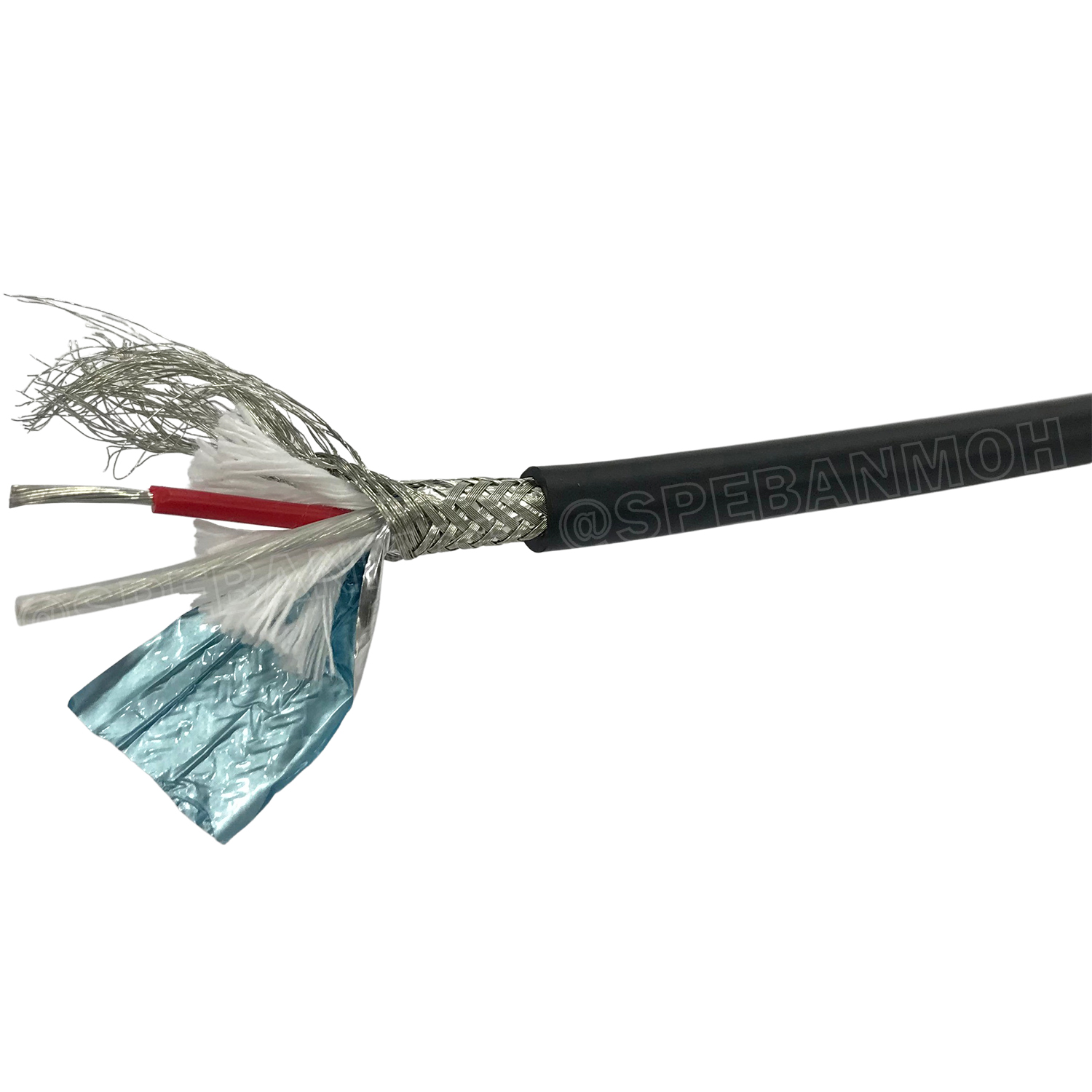 [ 100เมตร ] JSL-286 สีดำ Black สายมัลติคอร์ UL2960 2C X 0.5 sq.mm สายมับติคอร์ 2C + shield + Mylar Foil สายไมค์ สเตอริโอ 2C ขนาด 0.5mm2 สายสัญญาณ 2คอร์ 2C 0.5mm UL2960 สายไมโครโฟน Microphone Cable 2C ชีลถัก สายสัญญาณ สเตอริโอ Stereo Cable