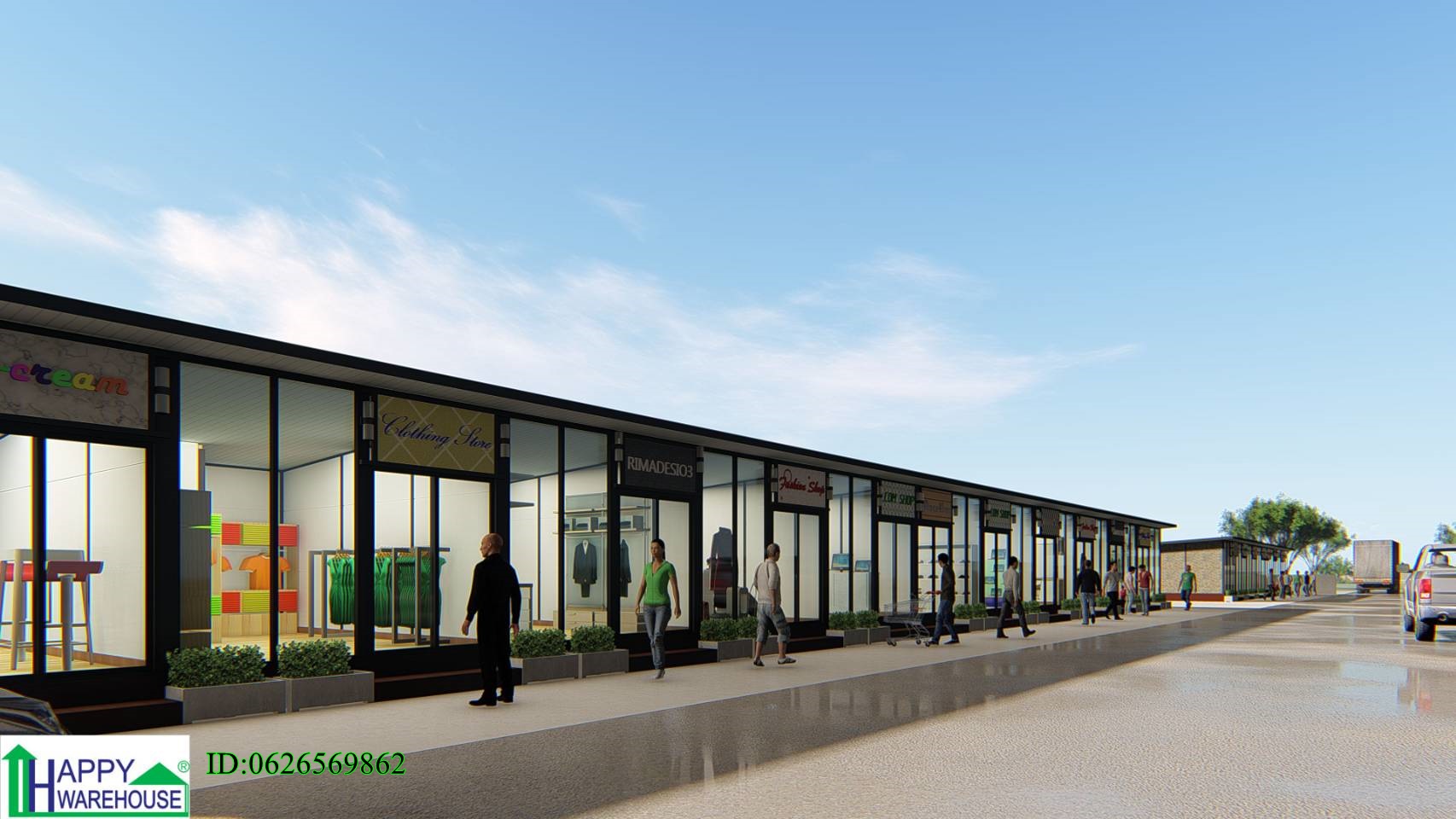 โกดังให้เช่า Happy Realestate หนองขาม ศรีราชา ชลบุรี