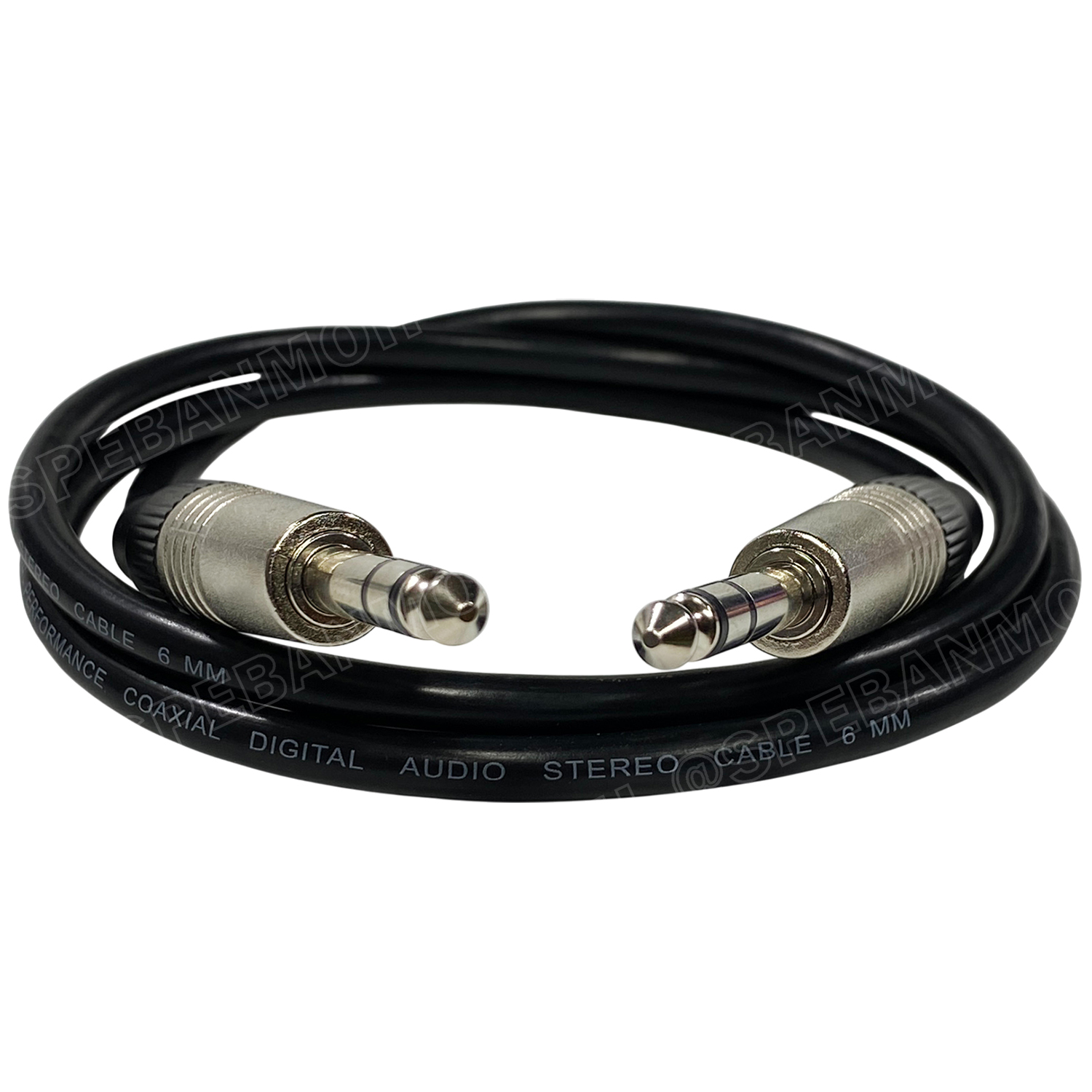 [ 1 เส้น ] SSF-ST-MIC-MIC สายสัญญาณ ไมค์ สเตอริโอ หัวท้าย สายสัญญาณ 6.35mm Stereo Cable TRS to TRS 1/4" สาย PHONE STEREO สายไมค์สเตอริโอ สายแจ็คไมค์สเตอริโอ สายสัญญาณสำเร็จรูป Shield Stereo Cable ลวด CCAM