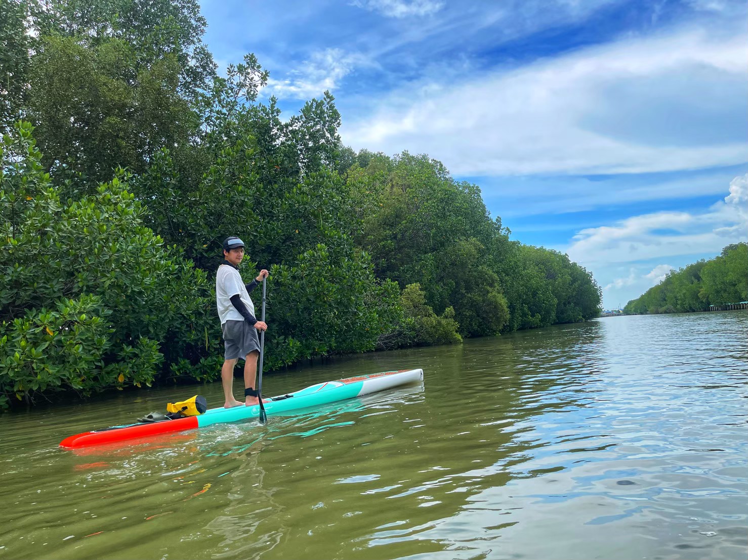 SUP แบบแข็งไฟเบอร์กล๊าส Touring 14" X 28"
