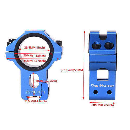 ขากล้องคุณภาพสูง High Profile 11mm Dovetail Scope Mounts Fully CNC Machining Scope Rings