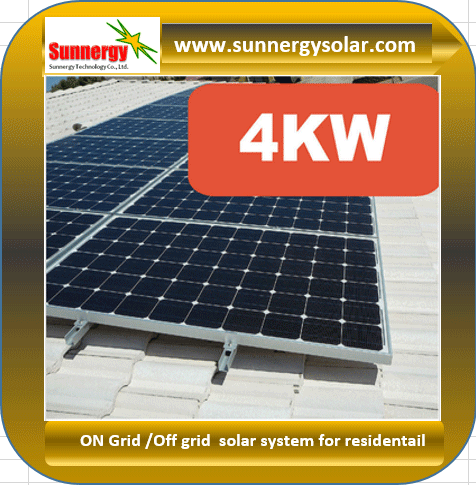 4KW on grid solar system