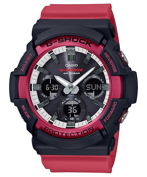 CASIO G-SHOCK รุ่น GAS-100RB-1ADR สีดำ แดง สินค้าใหม่ ของแท้ รับประกันศูนย์ CMG
