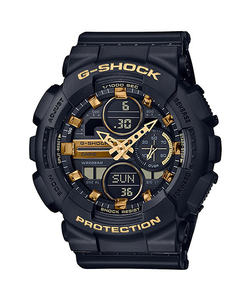 CASIO G-SHOCK Mini รุ่น GMA-S140M-1ADR สีดำ ทอง สินค้าใหม่ ของแท้ รับประกันศูนย์ CMG