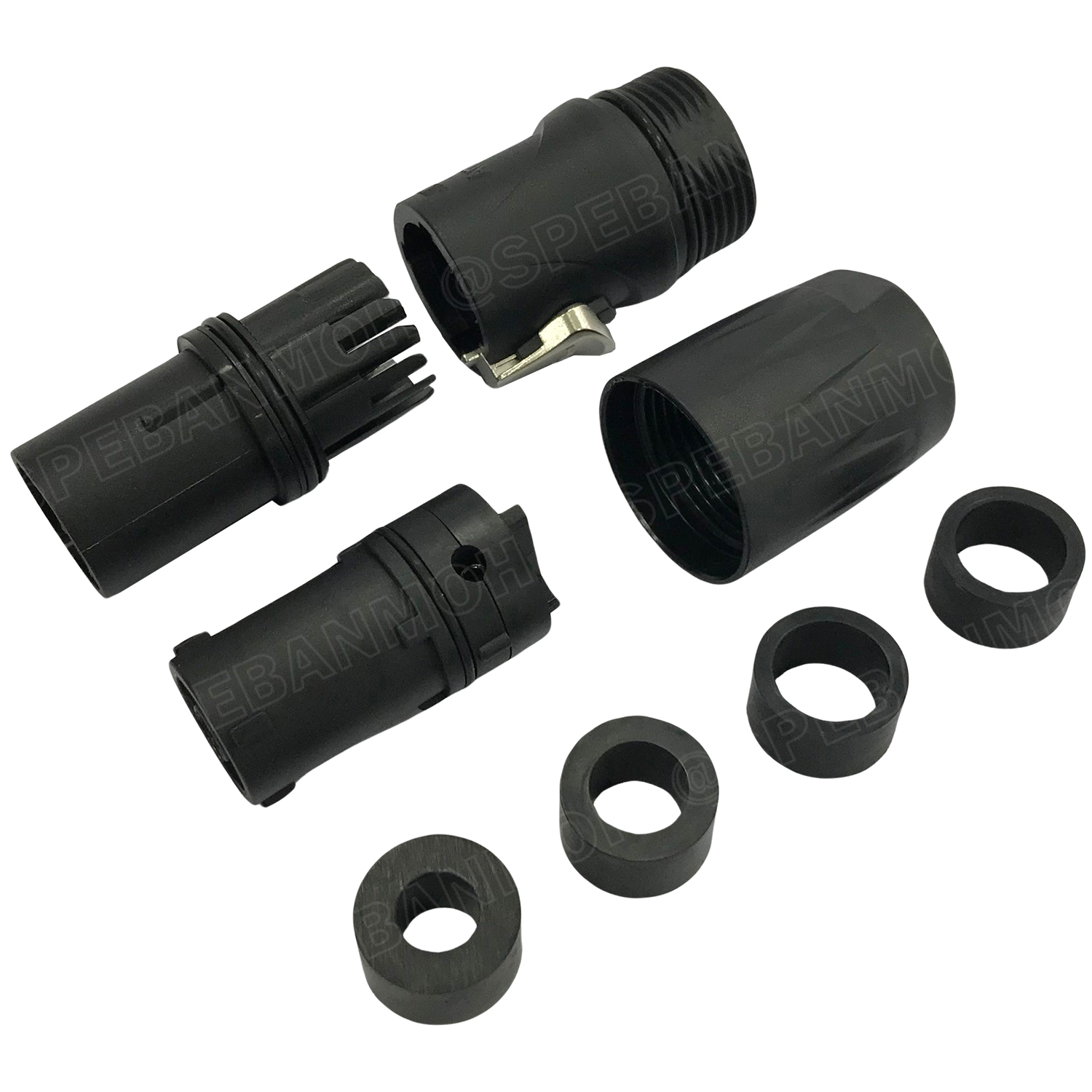 HPT-3-F ปลั๊ก Powercon Audio ตัวเมีย Cable Mount Female IP65 20A 250V พาวเวอร์คอน 3P กันน้ำ Amphenol Audio Power Connector HPT Amphenol AC Power Connectors คอนเน็คเตอร์กันน้ำ ปลั๊กไฟ 3ขา พาวเวอร์คอนเนคเตอร์ Power-Con 2P+E Audio amplifier power plug Connec