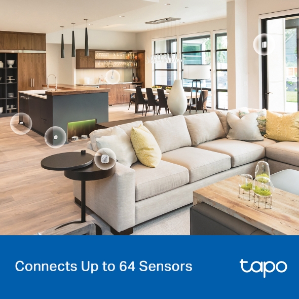 TP-Link Tapo H100 V1.2 Smart Hub with Chime ฮับเชื่อมต่ออุปกรณ์ Tapo สมาร์ทโฮม ได้สูงถึง 64 อุปกรณ์ รับประกัน 2 ปี