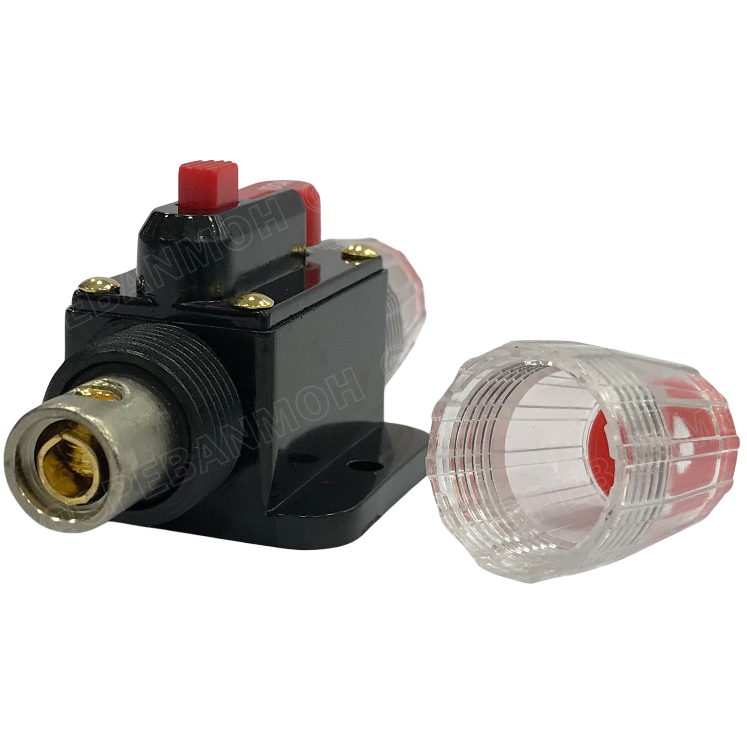 [ 1ชิ้น ] CB-01 50A กระบอกฟิวส์รถยนต์ แบบเบรคเกอร์ 50แอมป์ 12V 24V DC Breaker Automotive Fuse เข้า 1 ออก 1 Auto Fuse Car Amplifier ฟิวส์รถยนต์ เครื่องเสียงรถยนต์ กระบอก กระบอกฟิวส์รถยนต์ ฟิวส์ซับบ๊อก ฟิวส์เครื่องเสียง Car Audio Inline Circuit Breaker