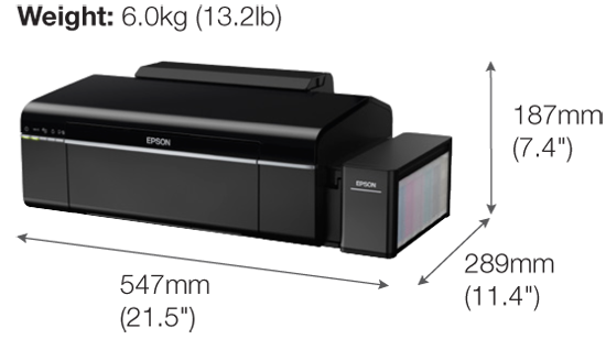 EPSON L805 Wi-Fi Photo lnk Tank Printer ให้งานพิมพ์ความละเอียดสูง ภาพคมชัด รองรับ Wi-Fi ภายในตัวเครื่อง รับประกันสินค้า 1 ปี