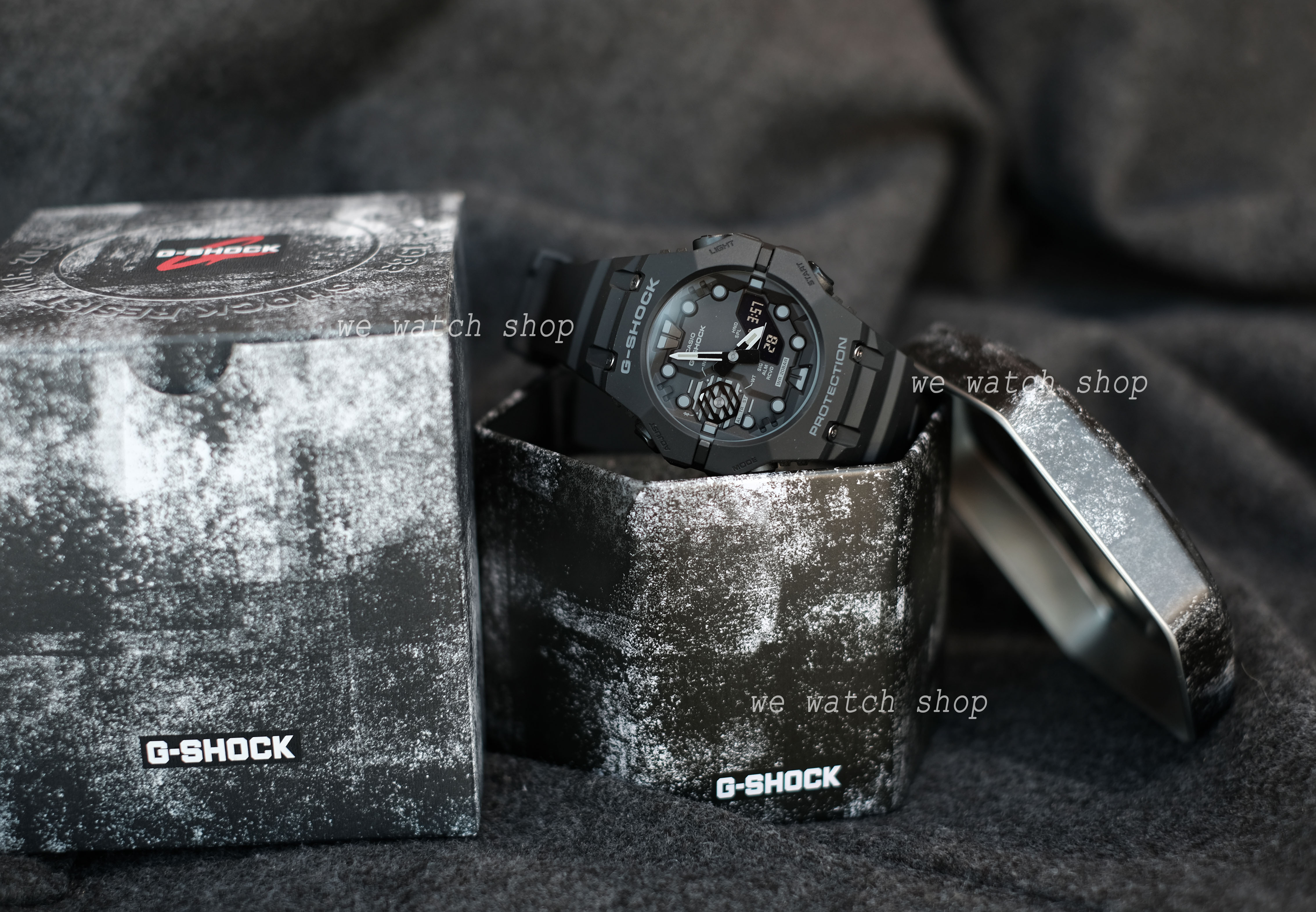 CASIO G-SHOCK รุ่น GA-B001-1ADR สีดำ สายด้าน สินค้าของเเท้ รับประกันศูนย์ CMG 1ปี