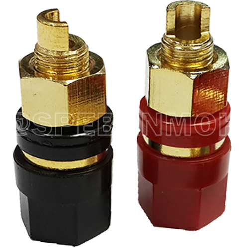 BDP-012 ไบดิ้งโพสสั้น ทึบ HIFI ติดแท่น (Binding Post) Ø 4 mm บานานาแจ็ค Banana Jack ปลั๊กกล้วยติดแท่น Biding Post Mounting Type ปลั๊กก้วย ตัวเมีย ติดเเท่น Test Lead Socket ไบดิ้งโพส ปลั๊ก แจ็ค ไบดิ้งโพส ขั้วต่อทดลอง ปลั๊กตัวเมีย เดี่ยว แบบ ยึดติดแท่น Term