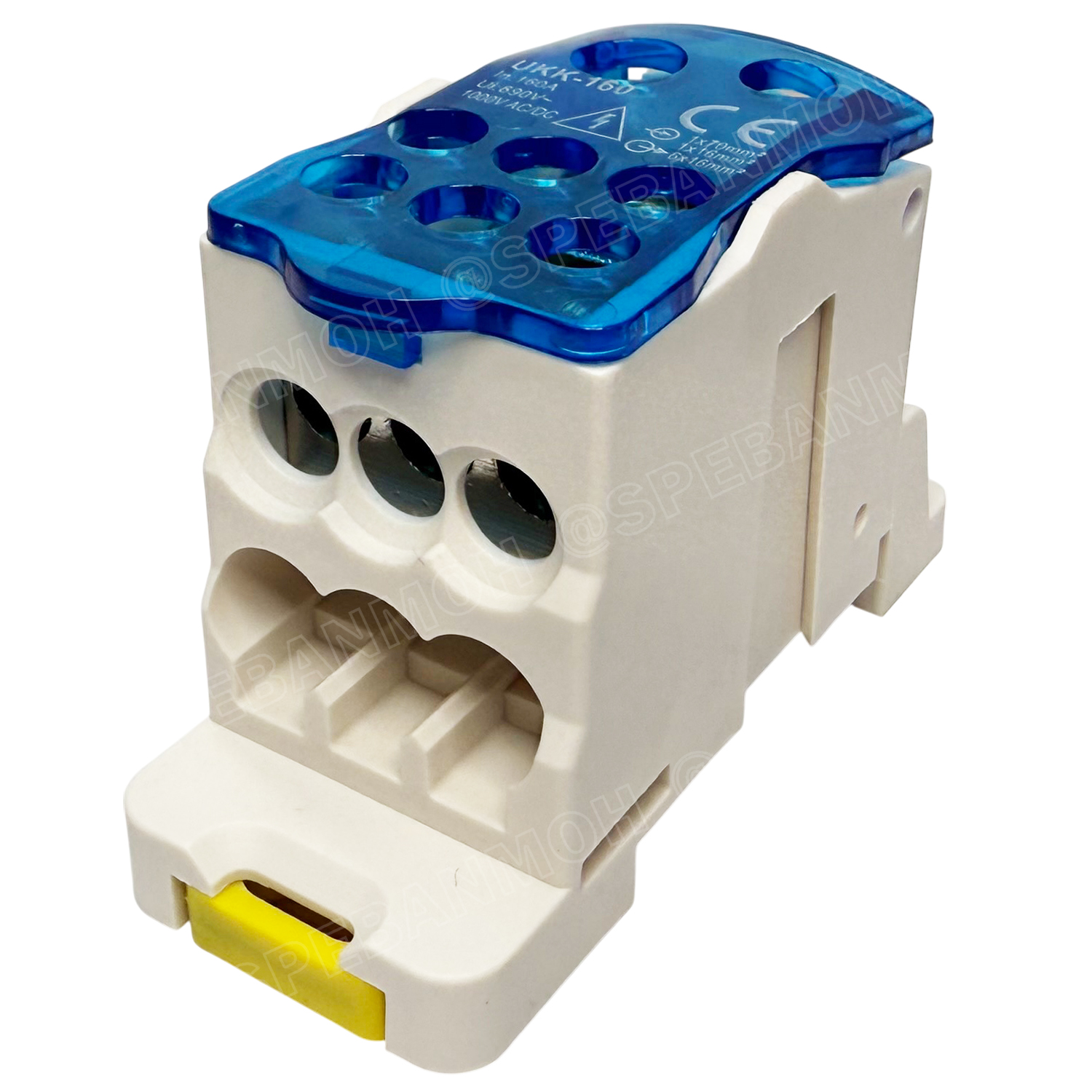 [ 1 ชิ้น ] UKK DIN RAIL DISTRIBUTION BOX Terminal อุปกรณ์แยกสายไฟ Cable Splitter Din Rail Terminal Block เทอมินอลยึดรางปีกนก ข้อต่อสายเมนไฟ เกาะราง อุปกรณ์เชื่อมต่อสายไฟ UKK-80 UKK-125 UKK-160 UKK-400