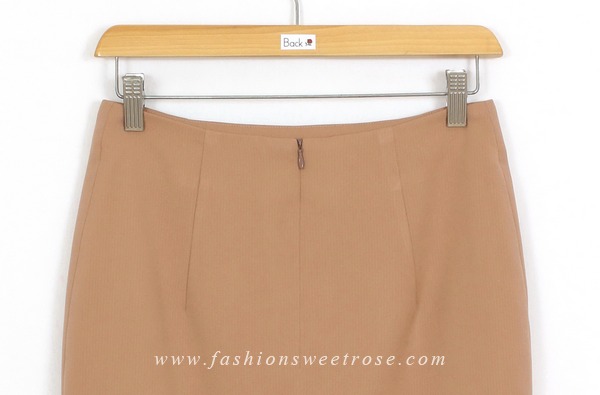 SK-401 กระโปรงแฟชั่น&ทำงาน ทรงดินสอ ผ้าโพลีเอสเตอร์สี Portrait Tone (Earth Tones)