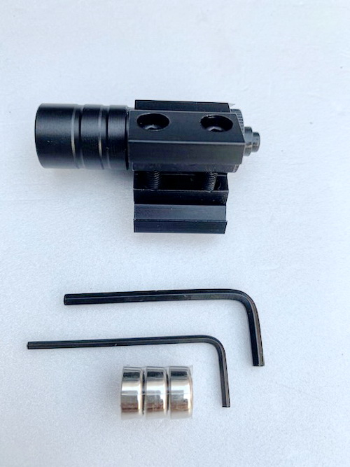 เลเซอร์ชี้เป้า RED DOT LASER SIGHT 835-655nm แบบกลม พร้อมขาจับ 20mm Picatinny Rail Mount