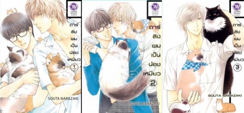 set ดาร์ลิงผมเป็นน้องเหมียว 3 เล่มจบ Nekoneko Darling : SOUTA NARAZAKI