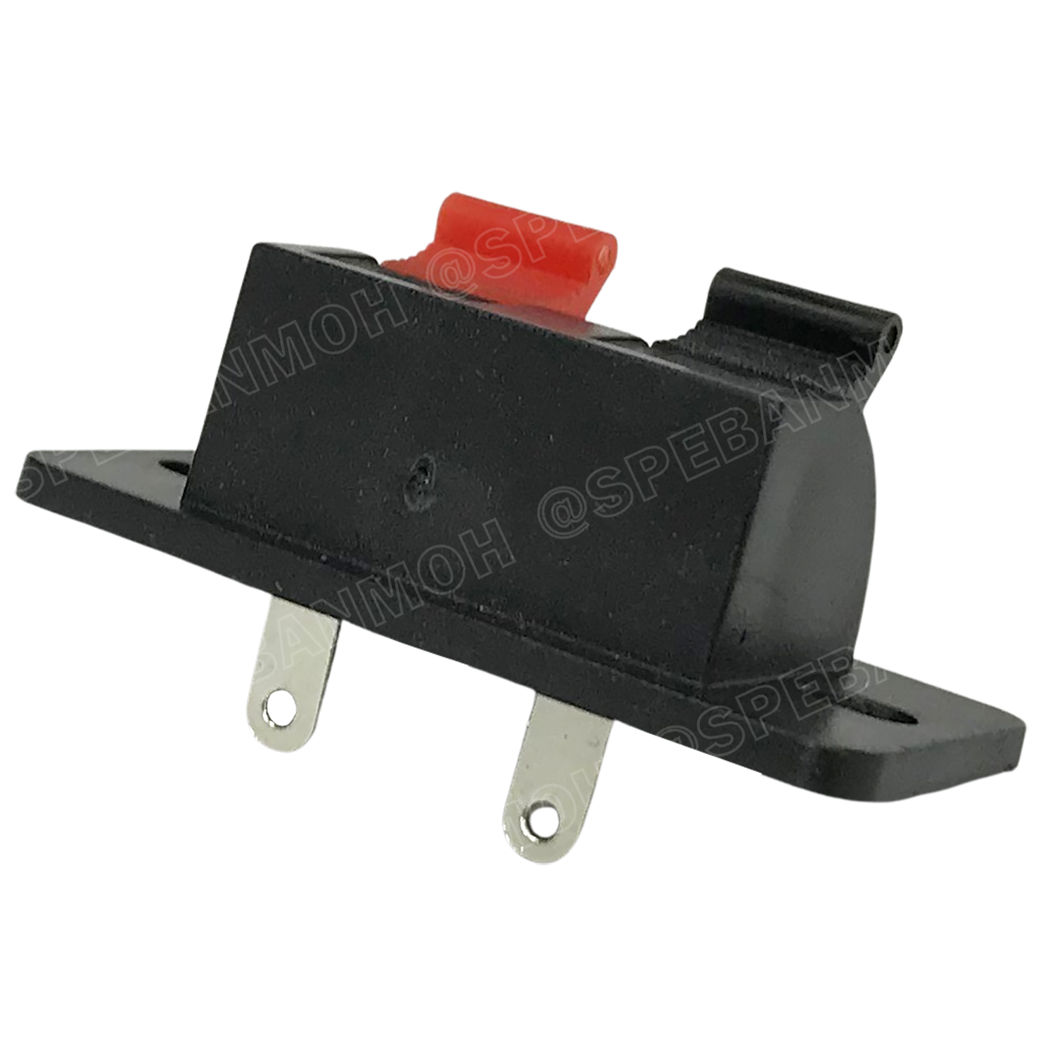 [ 10ชิ้น ] TAB-4020-2P แท็บลำโพง Speaker Terminal 2 Pole แบบกด ขั้วลำโพง 2พิน เทอร์มินอลต่อสาย ขนาด 40 x 19.5 mm 2โพล แท็บสเปคคอน แบบติดตู้ ขั้วเสียบแบบหนีบ ขั้วดำ-แดง แท็บหลังตู้ลำโพง