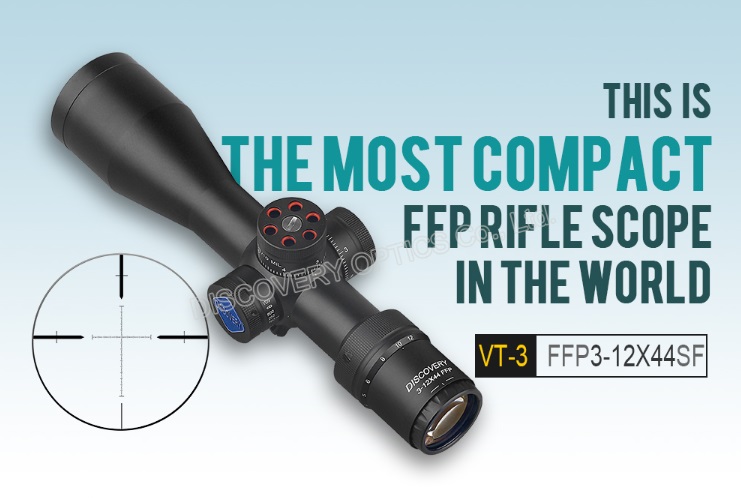 Discovery VT-3 3-12X44SF FFP best quality hunting rifle scopes เส้นเล็งขยายตามซูม กล้องคุณภาพสูง ระยะ 8-234 เมตร