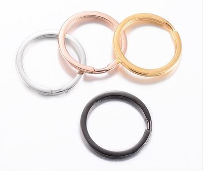 ห่วงกุญแจสแตนเลส ขนาด 25x2mm จำนวน 20 ชิ้น พรีออเดอร์