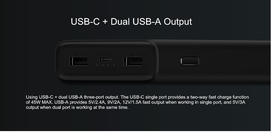 แบตเตอรี่สำรอง Xiaomi 20000mAh Power Bank 3 Pro-22234 ประกันศูนย์ไทย