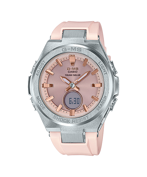 CASIO BABY-G รุ่น MSG-S200-4ADR สีชมพู กรอบเงิน สินค้าใหม่ ของแท้ รับประกันศูนย์ CMG