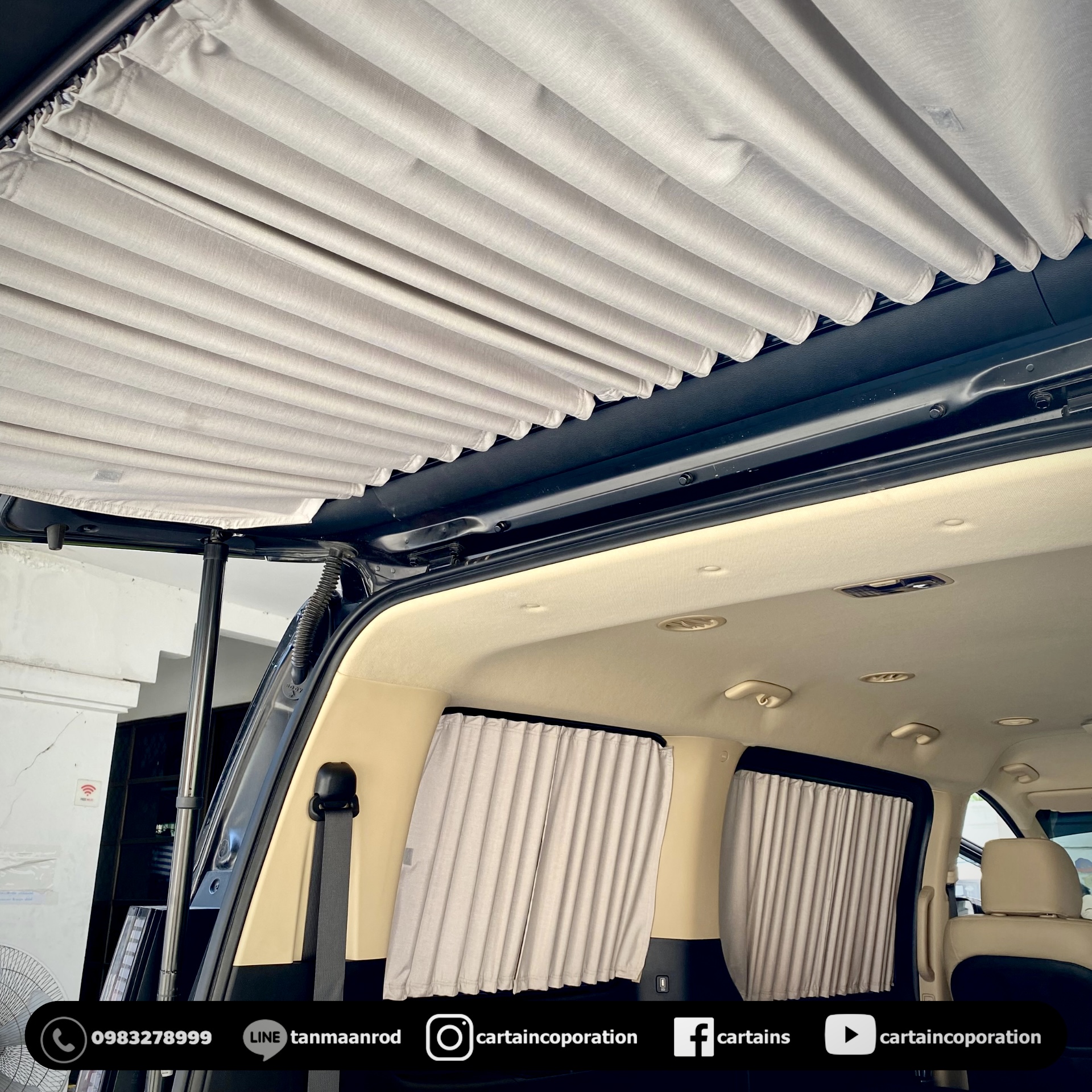 ผ้าม่านรถ รุ่นกันไรฝุ่นลดภูมิแพ้ สียอดฮิต