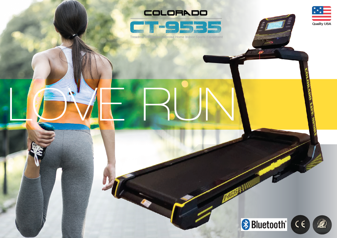 ลู่วิ่งไฟฟ้า Colorado รุ่น 9535 / 5HP Peak