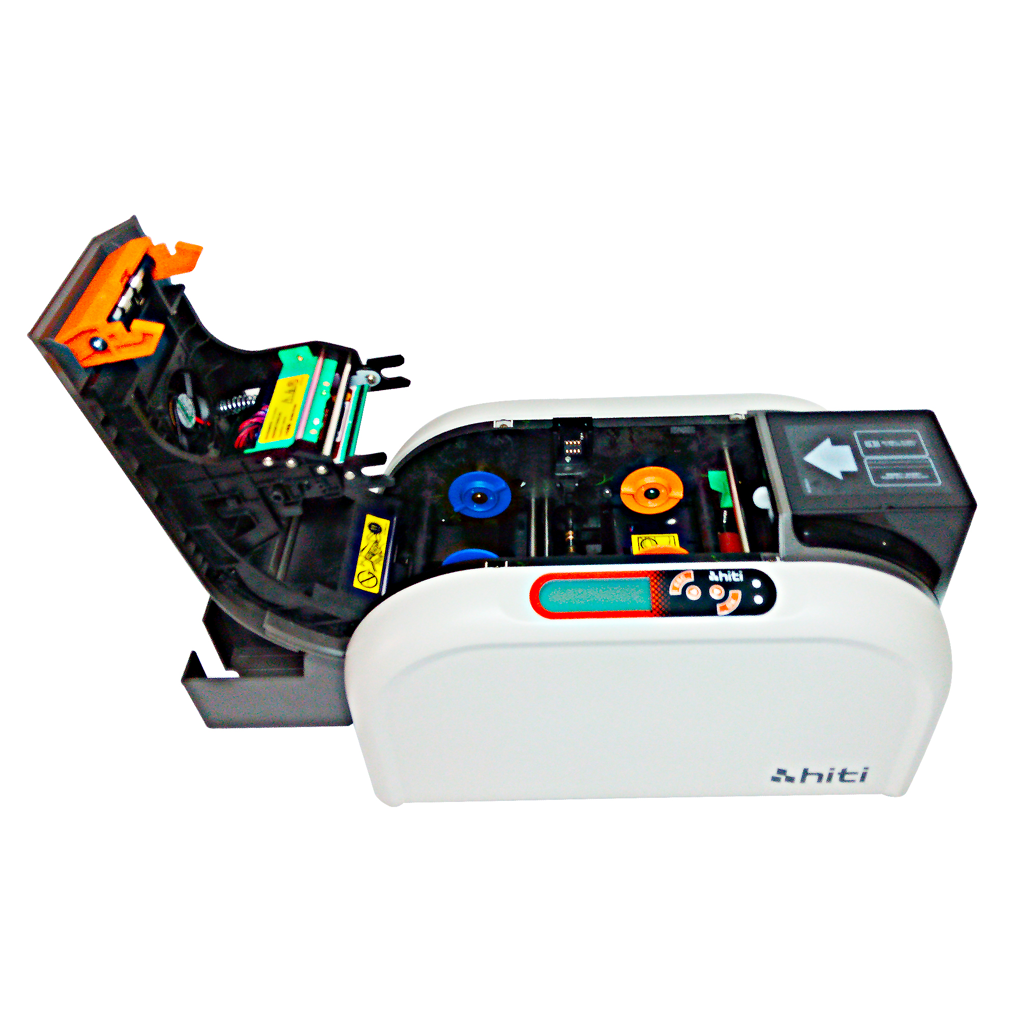 เครื่องพิมพ์บัตรพลาสติก เครื่องพิมพ์บัตรพนักงาน บัตรข้าราชการ บัตรประจำตัว บัตรนักเรียน Card printer direct to card HiTi CS-200E